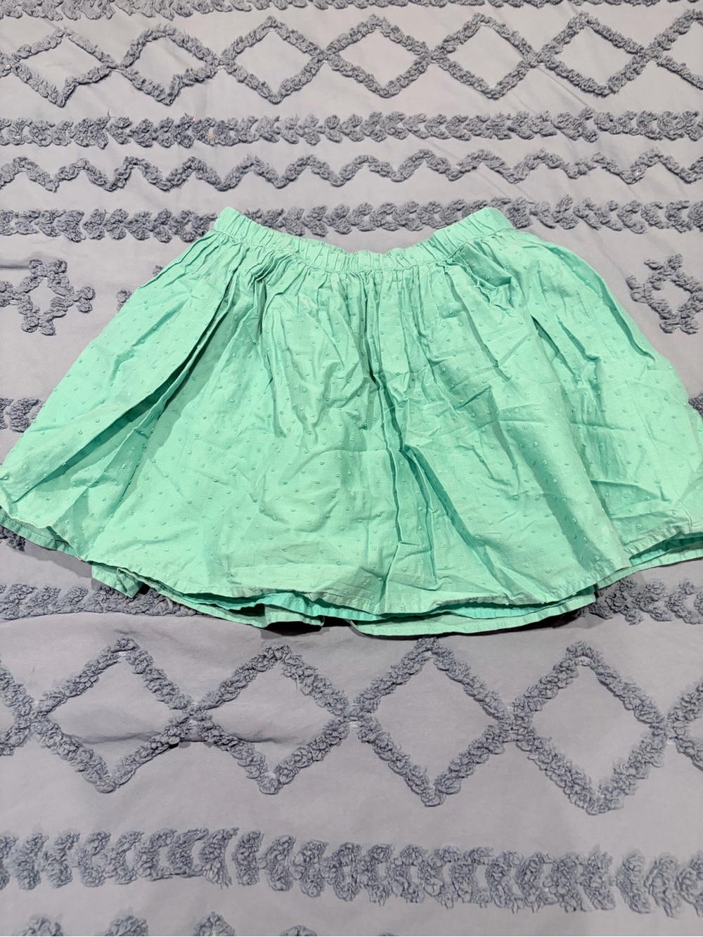 GAP Mint Green Dot Skirt with Elastic Waist